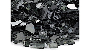 American Fireglass One Fourth Inch Classic Collection | Black Fire Glass | 10 Pound Jar | AFF-BLK-J