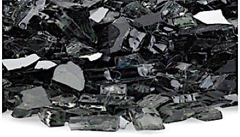 American Fireglass One Fourth Inch Classic Collection | Azuria Fire Glass | 10 Pound Jar | AFF-AZBL-J