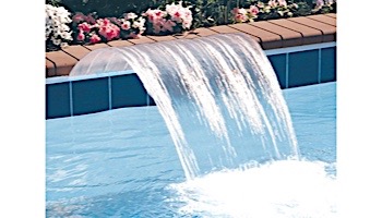 Jandy Pro Series Sheer Arc™ Cascade Waterfall 6" Lip | 2' Wide | Clear Lip Backfeed | 1202CSA