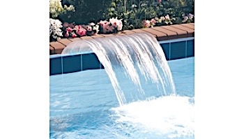 Jandy Pro Series Sheer Arc™ Cascade Waterfall 6" Lip | 2' Wide | Clear Lip Backfeed | 1202CSA