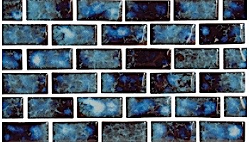 National Pool Tile Meridian Series 1x2 | Cobalt | MRD-COBALT1X2