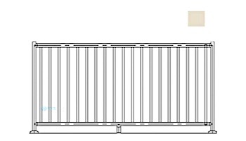 Saftron 2200 Series Pool Fencing | 48" H x 8' W Sections | Beige | FS-2200-4896-B
