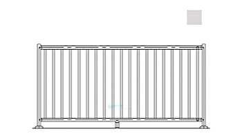 Saftron 2200 Series Pool Fencing | 48" H x 8' W Sections | Gray | FS-2200-4896-G