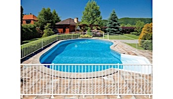 Saftron 2200 Series Pool Fencing | 48" H x 8' W Sections | Black | FS-2200-4896-BK