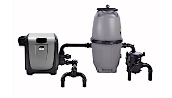 Jandy JXi Pool & Spa Heater Low-NOx | 400K BTU Natural Gas with VersaFlo Bypass | Electronic Ignition | Digital Controls | JXi400NK