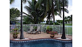 Saftron 2400 Series Pool Fencing | 48" H x 8' W Sections | Black | FS-2400-4896-BK