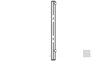 Saftron Core Mounted End Post for 48" 2200 Series Fencing | Gray | FP-2248-CEP-G