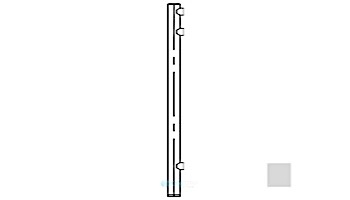 Saftron Core Mounted End Post for 48" 2400 Series Fencing | Gray | FP-2248-CEP-G