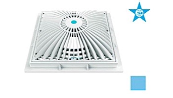 AquaStar 9" Square MoFlow Suction Outlet Cover and Mud Frame | Blue | 9MF104