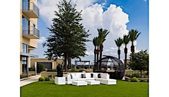 Ledge Lounger Signature Collection Sectional | Middle Piece White Base | Tuscan Premium 1 Fabric Cushion | LL-SG-S-M-SET-W-P1-4677
