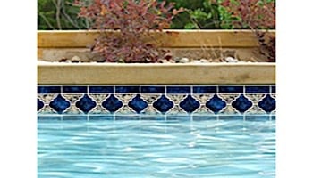 National Pool Tile Lantern Border Series | Royal Blue | LAN-ROYAL