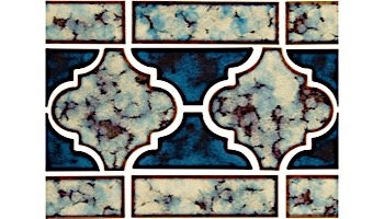 National Pool Tile Lantern Border Series | Ocean Blue | LAN-OCEAN