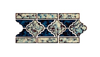 National Pool Tile Lantern Border Series | Ocean Blue | LAN-OCEAN
