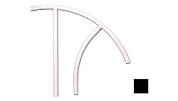 Saftron Triton Series Return to Deck Mounted Handrail | .25" Thickness 1.90" OD | 30" W x 36" H | Black | TRTD-130-BK