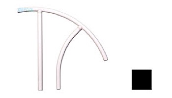 Saftron Triton Series Return to Deck Mounted Handrail | .25" Thickness 1.90" OD | 30" W x 36" H | White | TRTD-130-W