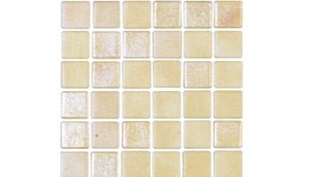 National Pool Tile Tribeca 1x1 Glass Tile | Sand Non Skid | TRI-SAND-NS
