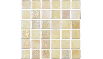 National Pool Tile Tribeca 1x1 Glass Tile | Sand Glossy | TRI-SAND-GL