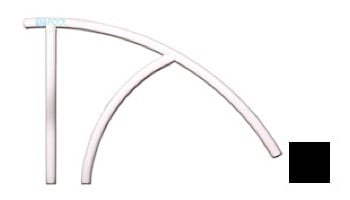 Saftron Triton Series Return to Deck Mounted Handrail | .25" Thickness 1.90" OD | 30" W x 36" H | White | TRTD-130-W