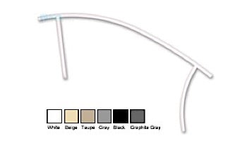 Saftron Triton Series Deck to Pool Mounted Handrail | .25" Thickness 1.90" OD | 60" W x 35" H | White | TDTP-160-W
