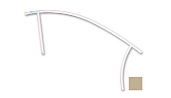 Saftron Triton Series Deck to Pool Mounted Handrail | .25" Thickness 1.90" OD | 60" W x 35" H | Taupe | TDTP-160-T