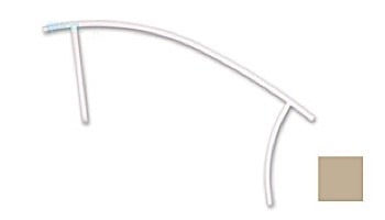Saftron Triton Series Deck to Pool Mounted Handrail | .25" Thickness 1.90" OD | 60" W x 35" H | White | TDTP-160-W