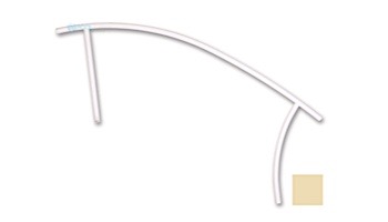 Saftron Triton Series Deck to Pool Mounted Handrail | .25" Thickness 1.90" OD | 60" W x 35" H | Beige | TDTP-160-B