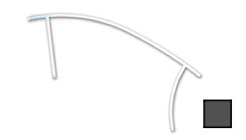 Saftron Triton Series Deck to Pool Mounted Handrail | .25" Thickness 1.90" OD | 60" W x 35" H | White | TDTP-160-W