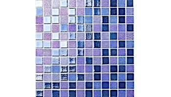 National Pool Tile Opal Glass 1x1 Tile | Azure Blue | OPL-AZURE1X1