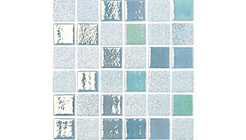 National Pool Tile Opal Glass 1x1 Tile | Pearl White | OPL-PEARL1X1