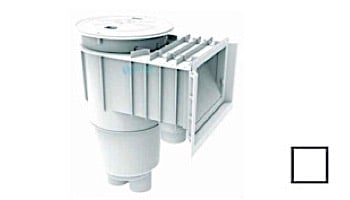 Flow Star Skimmer with Waterstop Face, Float Assembly, Basket, Round Lid, Collar and Ozone Port | White | SKR101-OZ