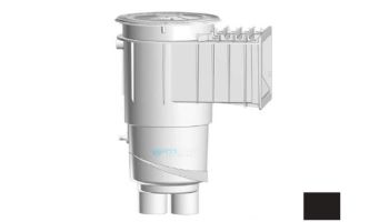AquaStar Flow Star Water Bonded Skimmer with Flush Face, Float Assembly, Basket, Lid and Adjustable Collar | Black | SKR17102