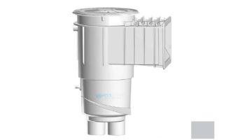 AquaStar Flow Star Water Bonded Skimmer with Flush Face, Float Assembly, Basket, Lid and Adjustable Collar | Light Gray | SKR17103