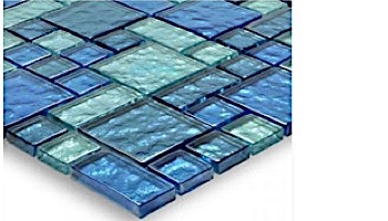 Artistry In Mosaics Galaxy Series Blue Blend Mixed Tile | Mosaic | GG8M2348B18