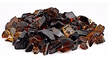 American Fireglass Medium Recycled Glass Collection | Auburn Fire Glass | 55 Pounds | CG-AUBURN-M-55