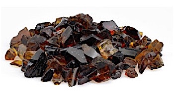 American Fireglass Medium Recycled Glass Collection | Auburn Fire Glass | 55 Pounds | CG-AUBURN-M-55