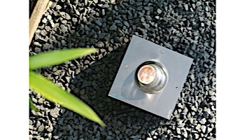 in-lite FISH EYE 100X100 LED Ground Light | Warm White Light | 12V 1.5W | Stainless Steel Plate | 1200519
