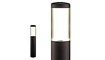 in-lite LIV LOW LED Bollard Light | Height 15" | 12V 2W | Dark Gray | 10201760 | 10201761