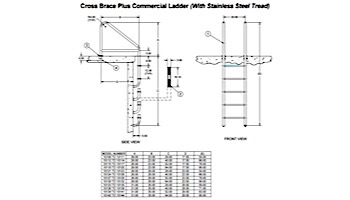 SR Smith 4-Step Standard Cross Brace Plus Commercial Ladder With Stainless Steel Treads | 23" with .065 Tickness | 10115