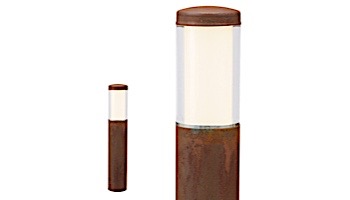 in-lite LIV LOW LED Bollard Light | Height 15" | 12V 2W | Corten | 10201780