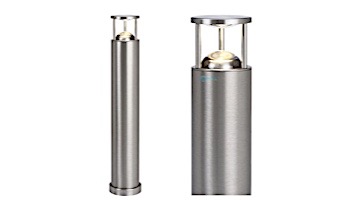 in-lite FISH EYE HIGH LED Bollard Light | Height 25.59" | 12V 5W | Silver Stainless Steel | 1300200