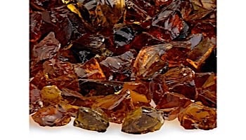 American Fireglass Small Recycled Glass Collection | Auburn Fire Glass | 10 Pound Jar | CG-AUBURN-J