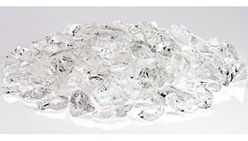American Fireglass Medium Recycled Glass Collection | Ice Fire Glass | 55 Pound | CG-ICE-M-55