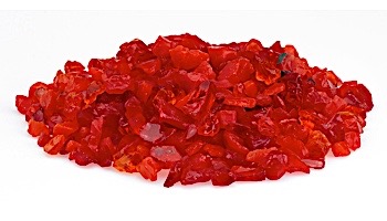 American Fireglass Small Recycled Glass Collection | Mandarin Fire Glass | 10 Pound Jar | CG-MANDARIN-J