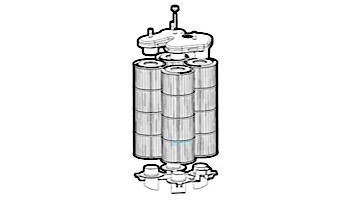 Replacement Cartridge for Hayward Super Star Clear C5500 550 Sq Ft Cartridge Filter | 4-Pack | CX1380RE C-7490 XLS-779 23704 PC-1297 PA137 FC-1297
