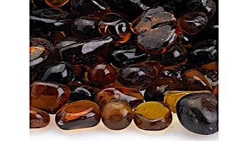American Fireglass Eco Glass Collection | Amber Glass Beads | 10 Pound Jar | ECO-AMB-J