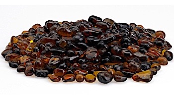 American Fireglass Eco Glass Collection | Amber Glass Beads | 10 Pound Jar | ECO-AMB-J