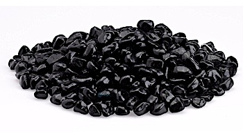 American Fireglass Eco Glass Collection | Jet Black Glass Beads | 10 Pound Jar | ECO-BLK-J