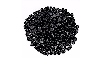 American Fireglass Eco Glass Collection | Jet Black Glass Beads | 10 Pound Jar | ECO-BLK-J