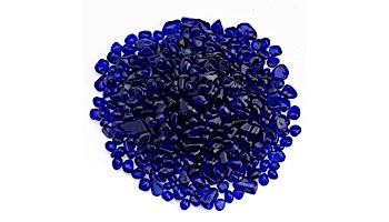American Fireglass Eco Glass Collection | Saphire Blue Glass Beads | 10 Pound Jar | ECO-SAP-J