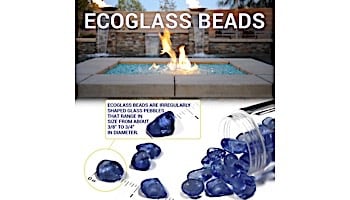 American Fireglass Eco Glass Collection | Sky Blue Glass Beads | 10 Pound Jar | ECO-SKY-J